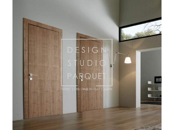 Дверь распашная New Design Porte Metropolis Guidetto Wood 1011/QQ/A Noce Canaletto Stropicciato Oliato